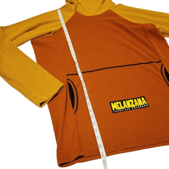 NEW 2025 Melanzana Men's XL Micro Grid Hoodie V2 PUMPKIN SUNFLOWER - Picture 6 of 8